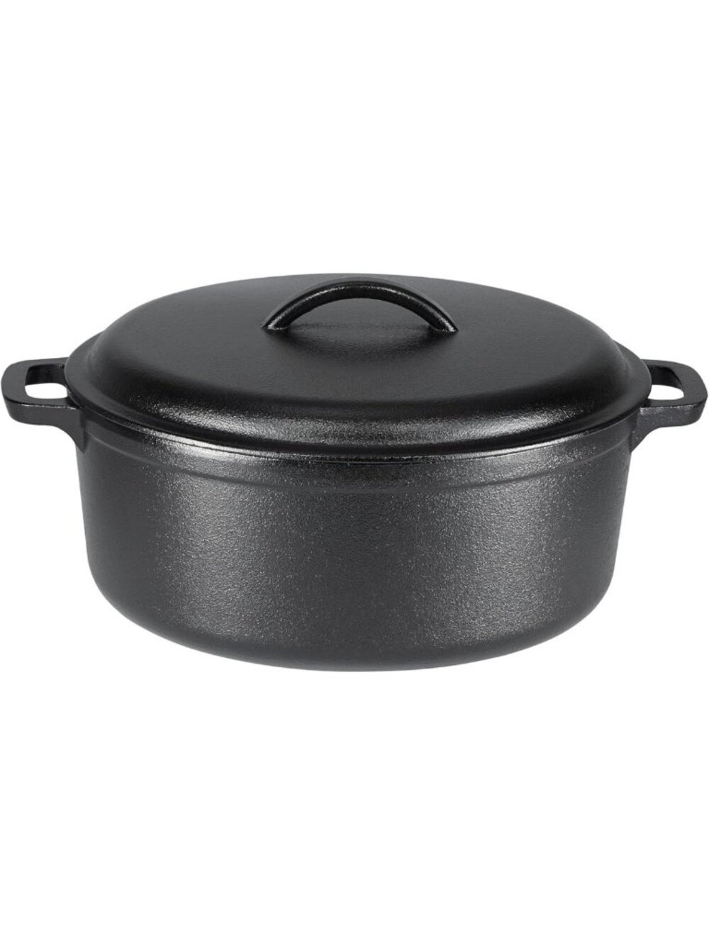 7-Quart Pre-Seasoned Cast Iron Dutch Oven Pot with Lid & Dual Handles